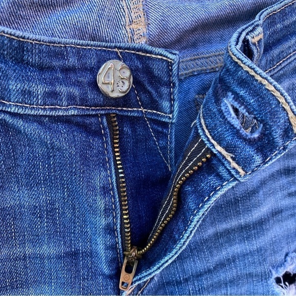 AG Adriano Goldschmied Stilt Crop Cigarette Crop Distressed Jeans Sz 26 - Picture 5 of 13